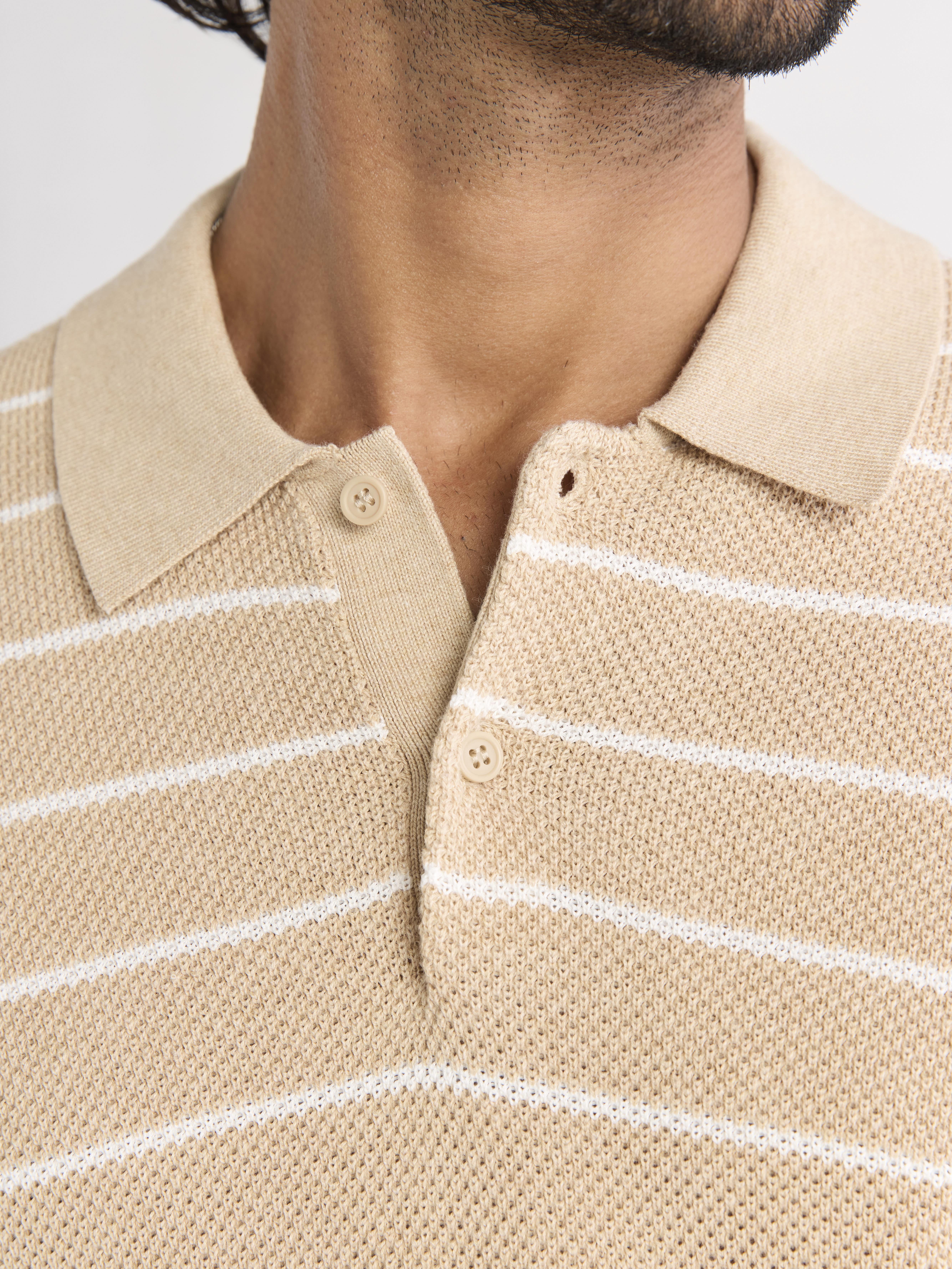 Free Assembly Men's Textured Sweater Polo with Short Sleeves, Sizes S-3XL