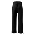 thumbnail image 5 of WREESH Womens Wide Leg Pants Casual High Waist Loose Pocket Straight Buttons Long Pants Black, 5 of 5