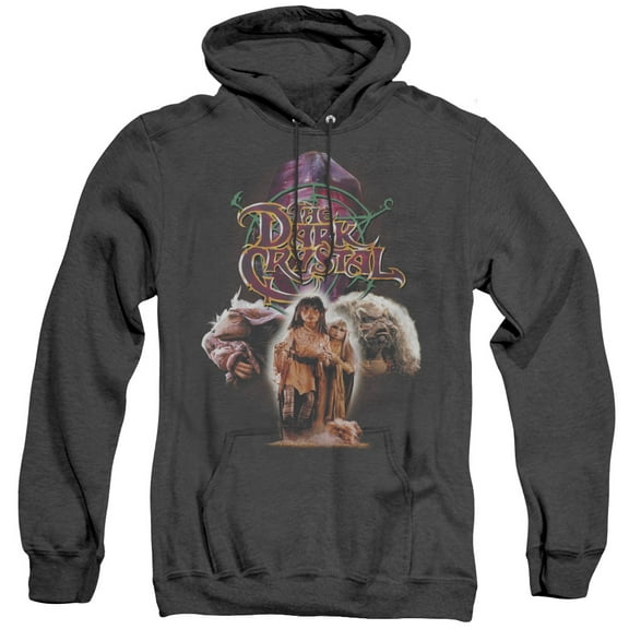 Dark Crystal/The Good Guys Adult Heather Hoodie Sweatshirt Black