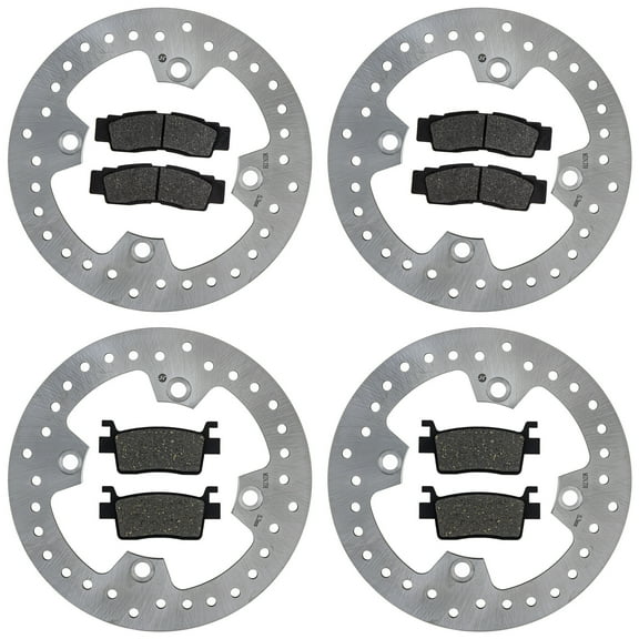 Niche Front Rear Brake Pad Rotor Kit for Kawasaki Teryx KRX KRX4 1000 41080-0712 MK1014274