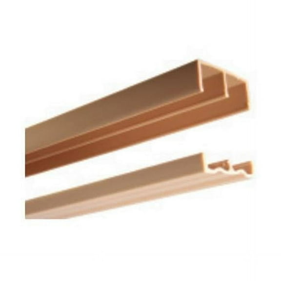 Knape & Vogt  72 In. X .75 In. Plastic Track - Tan