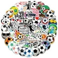 thumbnail image 1 of Pegatinas de fútbol Hebraeos, 100 unidades, impermeables para botellas de agua, 1 of 7
