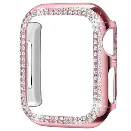 

Diamond Bezel Compatible for Apple Watch7 41/45 mm Scratch-Resist Shockproof Frame Flexible Cover Wear Resistant for She