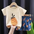 thumbnail image 3 of Conjunto de ropa de verano para bebé niño y niña, pijama, traje para recién nacido, ropa de manga corta, disfraz con estampado de elefante, conjuntos de algodón, 3 of 5