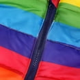 thumbnail image 5 of Baby Boys Girls Hooded Sweater Vest Jacket Toddler Kids Baby Grils Boys Sleeveless Strip Rainbow Hooded Warm Waistcoat Tops 3-4 Years, 5 of 7