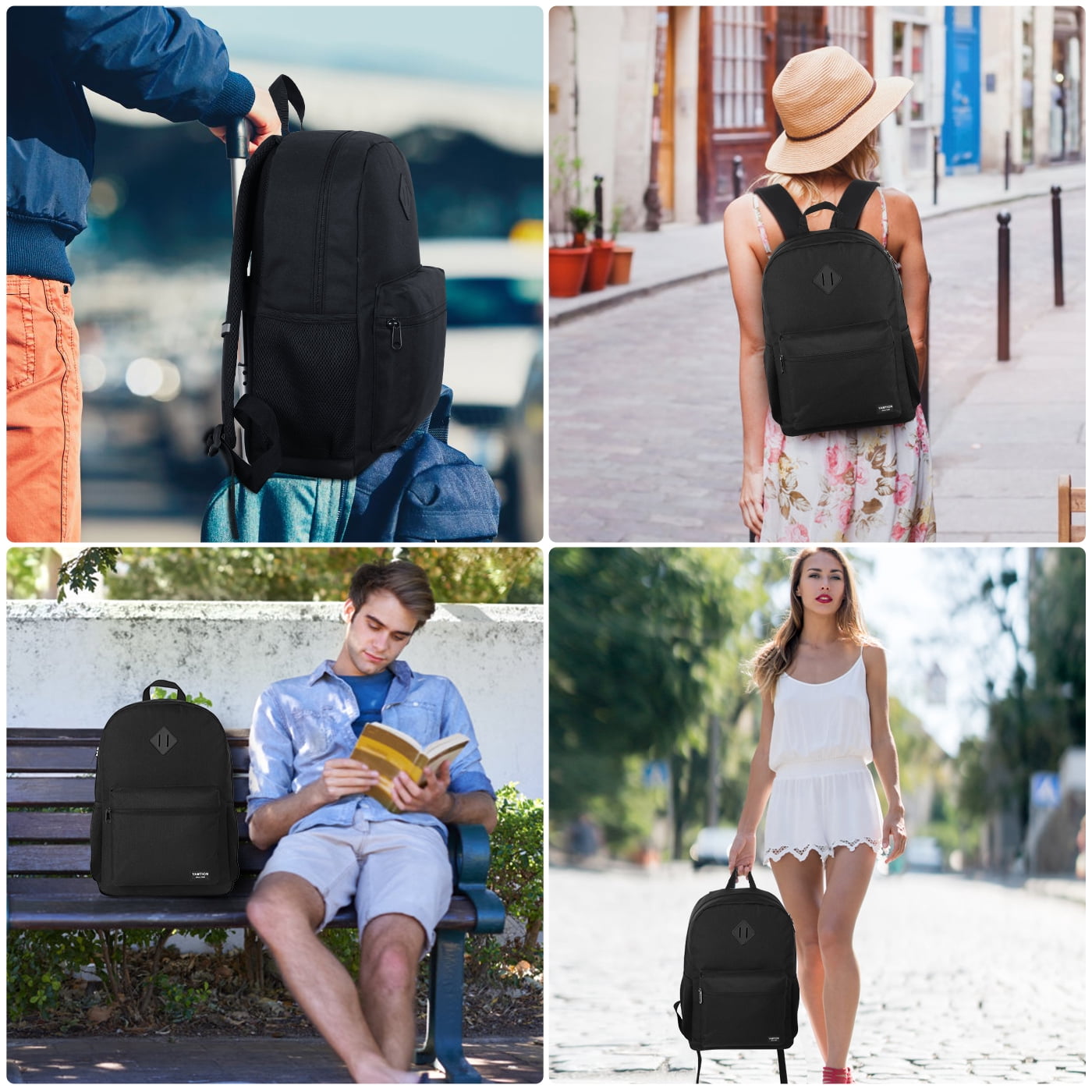 17 Inch Backpack for School Business Travel,Computer Bookbag Schoolbag for Work College Teen Men Boy Girl Women