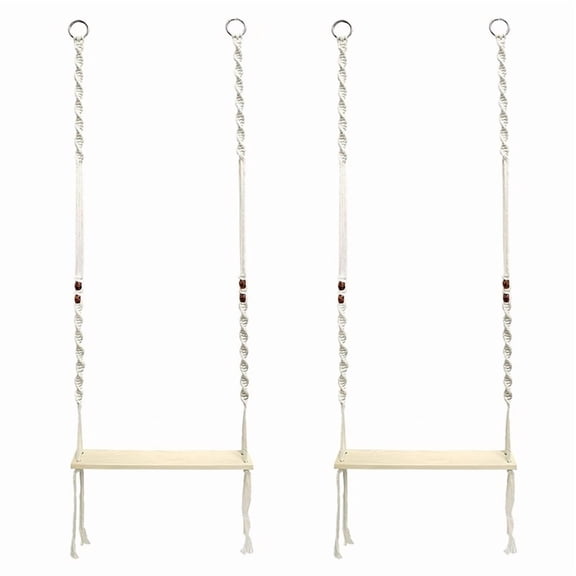 2X Chicken Swing Toy for Large Chicken Coop, Chicken Enrichment Toy for Hens and Roosters, Wooden Chicken Coop
