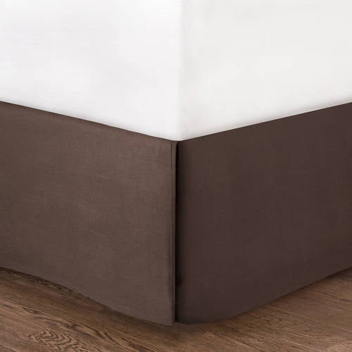 Mainstays Bed Skirt Collection, Dark Brown, Twin