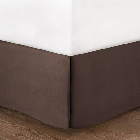 Mainstays Bed Skirt Collection, Dark Brown, Twin