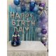thumbnail image 5 of rideau Frange Anniversaire Bleu Clair - 4 Pices 1 X 2m Rideau Mtallique De Frange Brillant - Rideau De Fond En Aluminium - Decoración Anniversaire, 5 of 5