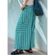 thumbnail image 4 of Pantalones Anchos de Verano para Mujer, Cómodos, Color Verde Malaquita, Talla M, 4 of 5