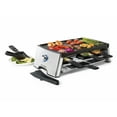thumbnail image 4 of RICARDO Non-Stick Reversible Electric Raclette Set, 18 Pieces, 8 Persons, The Rock Cooking Surface, LED Temp Control, Easy Clean, 1500 Watts, 4 of 6