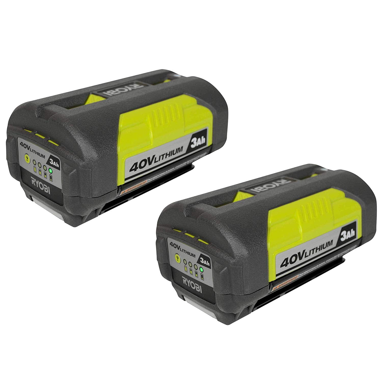 Ryobi OP4030 40V 3Ah Lithium ion Battery w/ Fuel Gauge 2 Pack