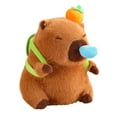 thumbnail image 2 of lionlar Capybara Stuffed Toy with Pullable Snot Bubbles Capybara Toy for Gifts Turtle Shell C, 2 of 9