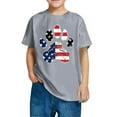 thumbnail image 3 of CFLVAEK 4th of July Patriotic Indenpendence Day T Shirts for Kids American Flag Graphic Tees Comfy Short Sleeve Round Neck Cotton Tops 5 Years, 3 of 7