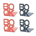thumbnail image 4 of GOOHOCHY Creative Metal Bookends for Office and Home Decor Assorted Color 4pcs Ideal for Organizing Books and Magazines, 4 of 8