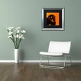 thumbnail image 3 of Trademark Fine Art "Chimp No 3" Canvas Art by Claire Doherty, Black Matte, Silver Frame, 3 of 4
