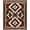 Brown, Pattern 6, variant on ODIKA 4'x6' Machine Washable Non-Slip Area Rug, Vintage Inspired with Intricate Geometric Motifs High Traffic Rug, Orange, 125992