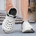 thumbnail image 6 of Bibifish Mens Womens Garden Clogs Tech Style Thick Sole Adjustable Heel Strap Slide Sandals Outdoor Beach Slippers, 6 of 8