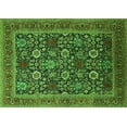 thumbnail image 1 of Ahgly Company Indoor Rectangle Oriental Green Industrial Area Rugs, 4' x 6', 1 of 4