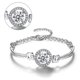thumbnail image 2 of Pulsera elegante, pulsera de circonitas para mujer, exquisita pulsera de circonitas ajustable, pulsera para mujer, diseño exquisito, 2 of 10