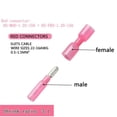 thumbnail image 3 of 100pcs Heat Shrink Bullet Wire Connectors 22-16 AWG Female Male Crimp Terminals, 3 of 7