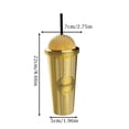 thumbnail image 3 of Michael 20oz Diamond Tumbler King of Pop Inspired Collectible Cup with Diamond Texture Detailing and Gold Signature for M.J Fans Gold, 3 of 7