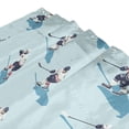 thumbnail image 3 of Yayeee Shower Curtain with Hooks 72"x72" Waterproof Fabric Bathroom Hanging Decor, Blue Ice Hockey, 3 of 5