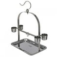 thumbnail image 1 of Soporte Pequeño Para Juegos De Pájaros De Juguete, Alimentador De Soporte Para Loros, Acero Inoxidable Para Loros Cacatúa Anggrek Otros, 1 of 8