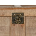 thumbnail image 5 of Kate and Laurel Cates Rustic Wood Trunk, 14.5" x 28" x 14.5", Rustic Brown, Farmhouse Decorative Storage Chest, 5 of 6