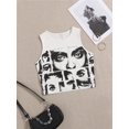 thumbnail image 1 of High Street Style Y2K Figure Graphic Crop Top Mujer Ropa de verano Moda coreana Sin mangas Tank Top Camiseta Streetwear 2022 Tan Jianjun unisex, 1 of 1
