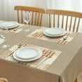 thumbnail image 3 of Pioneer Flower Floral Print Pattern Summer Placemats Table Placemats Set Of 4-Linen Kitchen Washable Placemats Table Mats 12x18 Inch Non-Slip Heat Resistant, 3 of 6