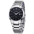 thumbnail image 1 of Reloj Curren Orient plateado y negro 8106 para hombre, 1 of 6