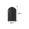 thumbnail image 2 of Funda protectora para ropa Macarena Almacenamiento de ropa Negro 60x100cm, 2 of 5