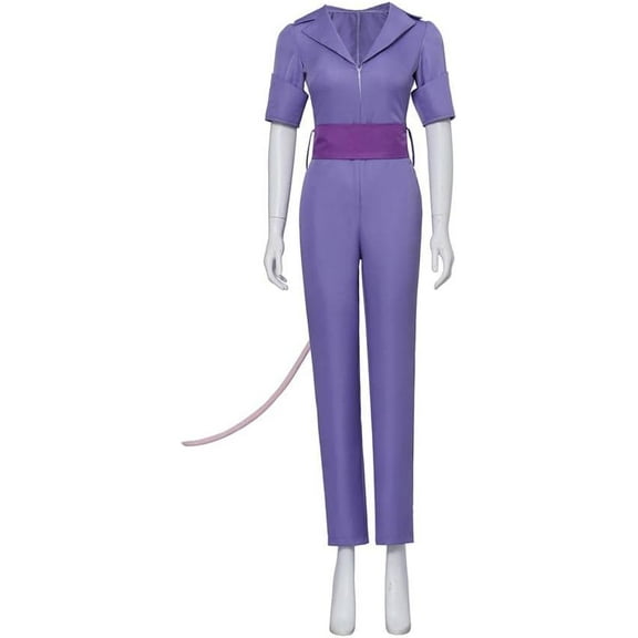 Women's Gadget Hackwrench Cloth Cartoon Rescue Rangers Purple Jumpsuit with Tail Cloth