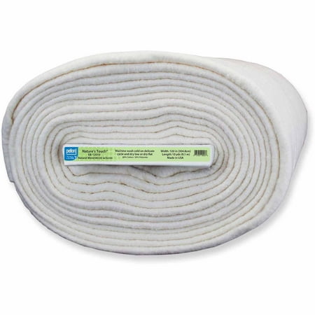 Pellon Natures Touch Natural Blend 80/20 Batting with Scrim, 120