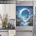 thumbnail image 3 of Yayeee Magnetic Dishwasher Cover for The Front Decoration Home Kitchen Machine Sticker Protector, Floral Moon, 3 of 6