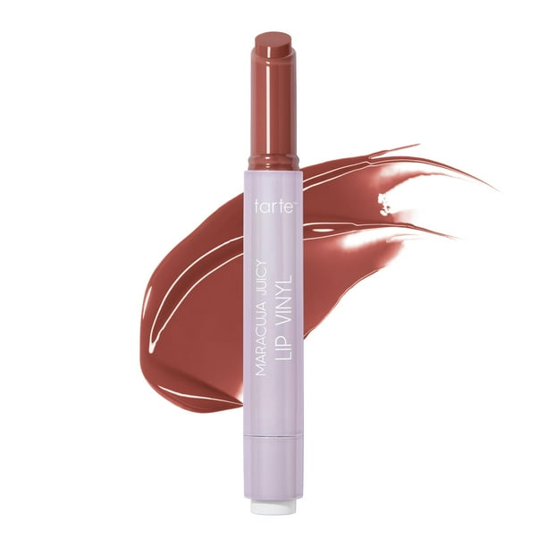 Brillo de vinilo para labios, tarta, maracuja, jugoso, marrón rosado, tamaño completo