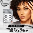 thumbnail image 3 of Pestañas postizas Ardell 3D Faux Mink 858, 4 pares, 3 of 6