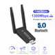 thumbnail image 2 of Adaptador WiFi USB 1300Mbps Dongle USB 3.0 Bluetooth 5.0 Receptor WLAN Inalámbrico de Red WiFi 5 de Banda Dual de 2,4 G y 5 GHz, 2 of 5