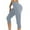 Light Blue, variant on Aofany Capri Leggings for Women Solid Stretch Plus Size Capris Tights Cropped Pants Trouser for Casual Yoga Workout Running Gym