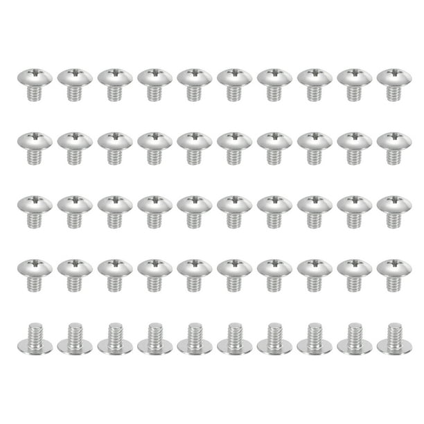 Tornillos de Cabeza Truss Phillips Uxcell 8#-32*1/4", 50 Pcs para Aspas de Ventilador de Techo