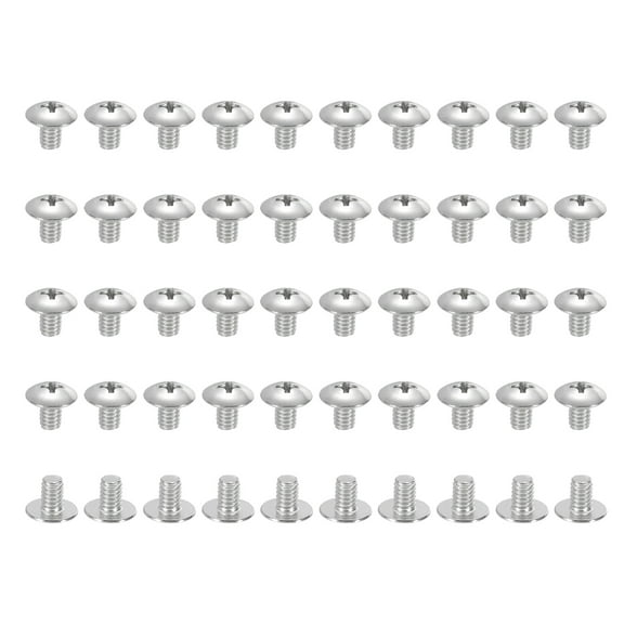 Uxcell 8#-32*1/4" Phillips Truss Head Bolts Screws, 50Pcs for Ceiling Fan Blade