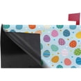 thumbnail image 3 of Coolnut Mailbox Cover Easter Multicolor Eggs Post Mail Box Cover Magnetic Mail Wraps Cover Standard Size 20.7" L x 18" W, 3 of 5