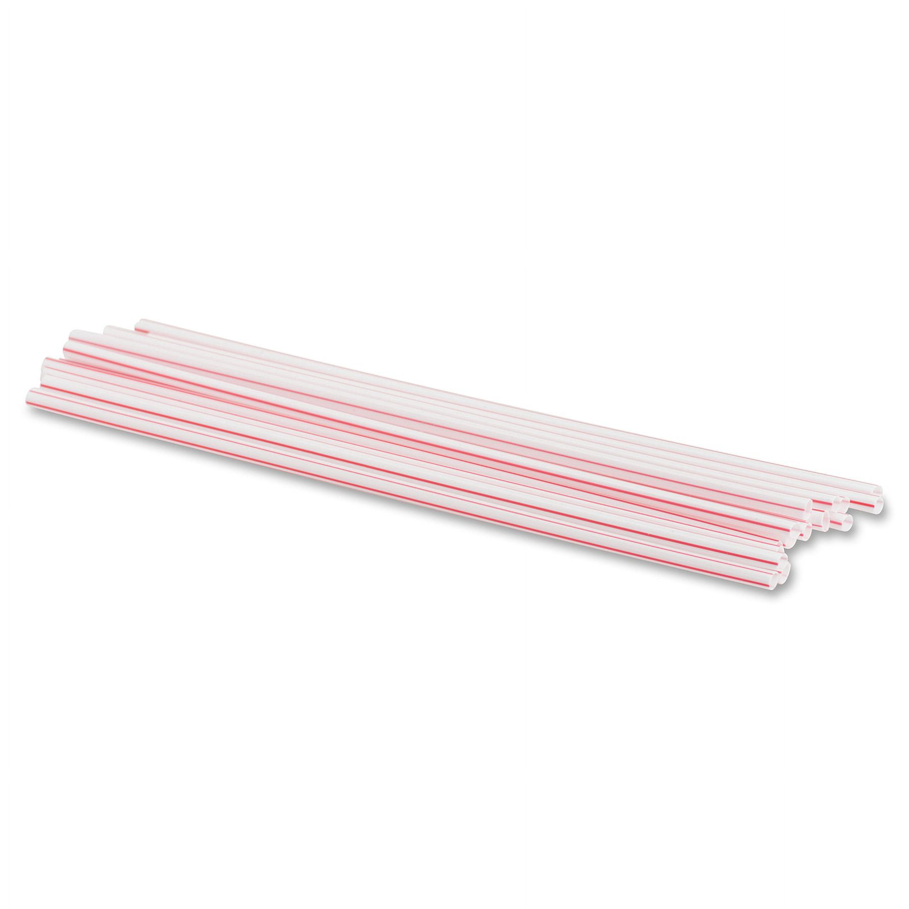 Genuine Joe 5-1/2" Plastic Stir Stick/straws - 5.5" Length - Plastic - 40 / Carton - White