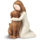 thumbnail image 1 of Figuras de perro ángel - Figura de amistad esculpida pintada a mano, 1 of 5