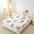 thumbnail image 4 of Manfei Cartoon Princess 4pcs Bed Sheets,Ballet Girl King Sheets,Dance Theme Super Cozy Sheet Set,Breathable Kawaii Room Decor, 4 of 7