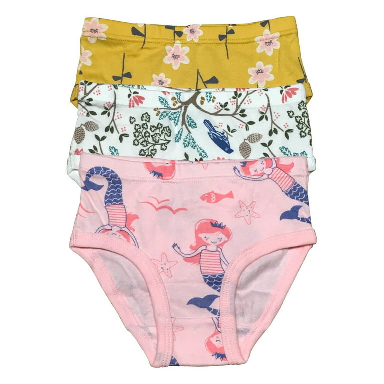 3 Pack Toddler Little Girls Kids Underwear Cotton Briefs Underpants Size 2T  3T 4T 5T 6T 