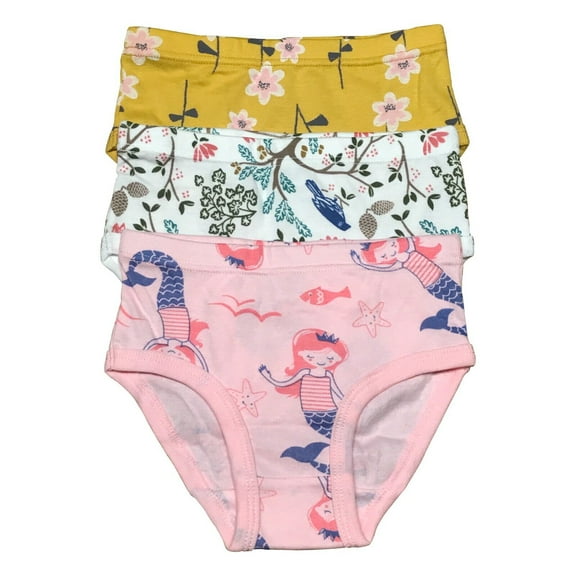 3 Pack Toddler Little Girls Kids Cotton Briefs Underwear, Hipster Panties Size 2T 3T 4T 5T 6T