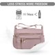 thumbnail image 4 of Bandolera NPBAG para mujer de nailon impermeable, plata y rosa, 4 of 7